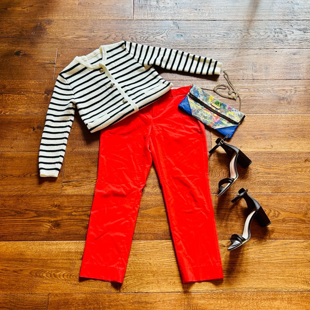 Banana Republic Vibrant Red Avery Dress Pants